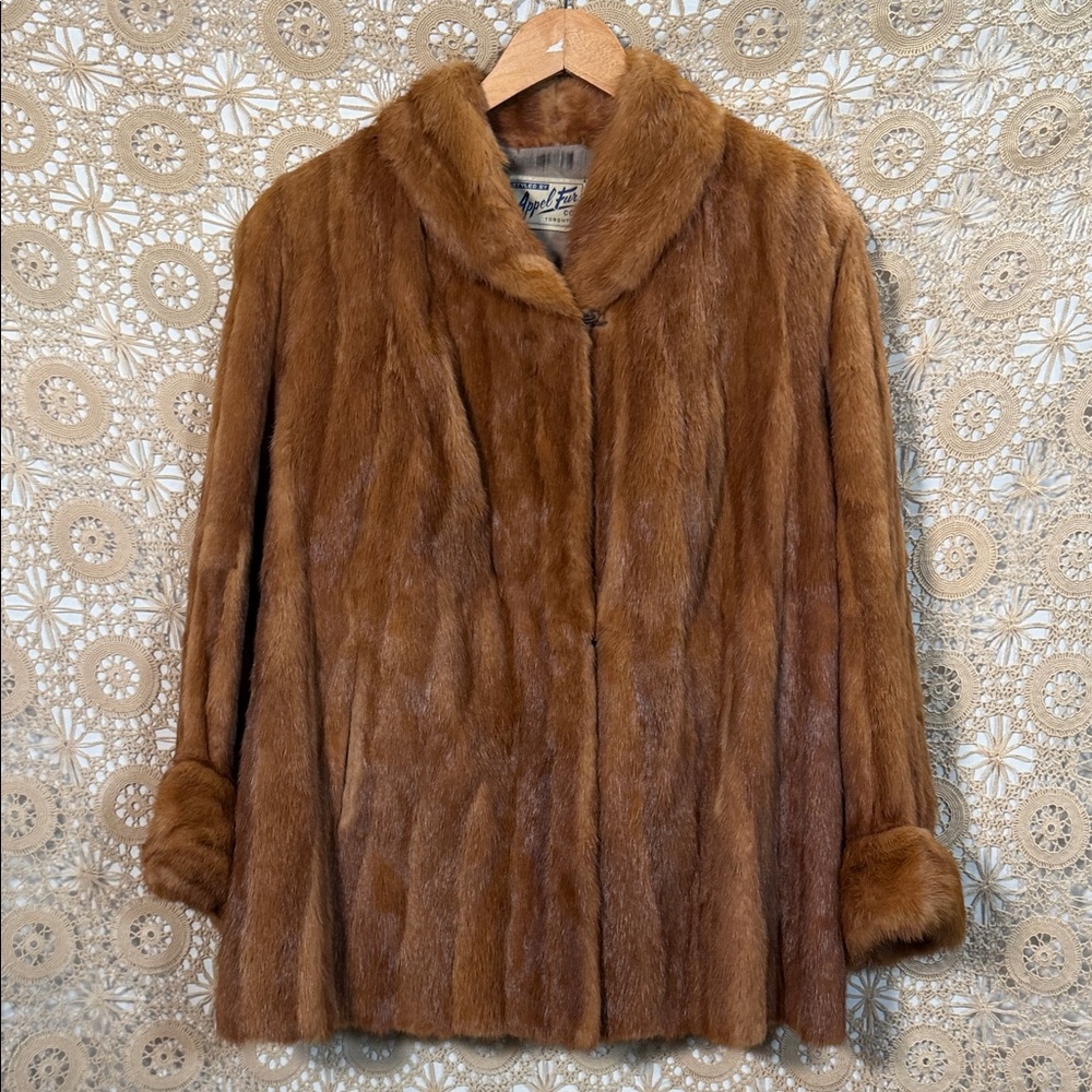 Elegant Brown Fur Coat